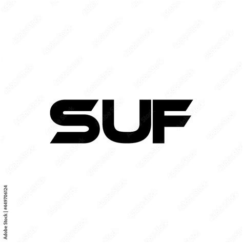 suf letter logo design  white background  illustrator vector