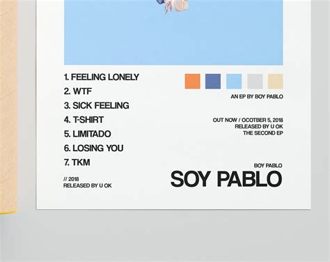 Boy Pablo poster Boy Pablo Soy Pablo Album Cover poster | Etsy