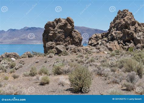 Tufa On The Pyramid Lake Indian Reservation Stock Image Cartoondealer