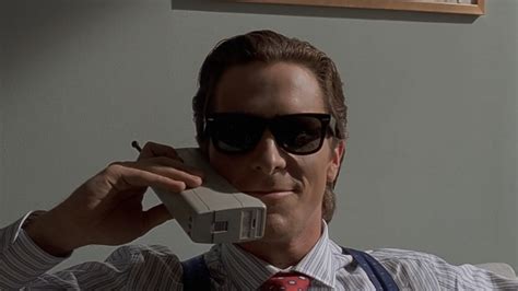 Patrick Bateman Talking On Phone - Indian Meme Templates