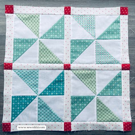 Pinwheel Quilt Pattern Jolly Table Topper Sew Nikki