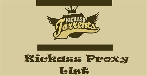 New Kickass Proxy Sites List April Updated