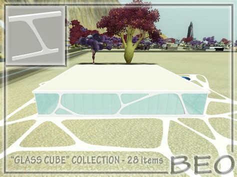 The Sims Resource Futuristic Column Glass Cube Collection