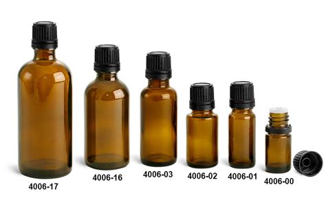 Sks Bottle And Packaging Glass Bottles Amber Glass Euro Dropper Bottles W Black Tamper Evident