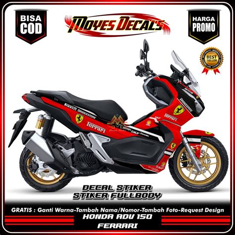 Jual BISA COD BAYAR DI TEMPAT Decal Adv 150 Decal Honda Adv 150 Decal