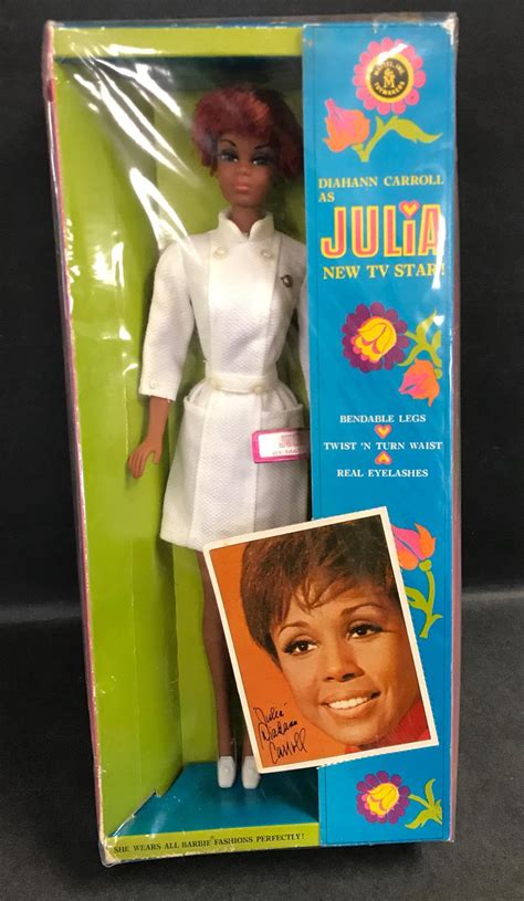 Lot Nrfb 1968 Diahann Carroll As Julia Twist N Turn Doll With Real Eyelashes And Bendable