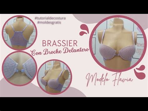 C Mo Hacer Un Brasier Con Broche Adelante Diy Moldes Gratis Youtube