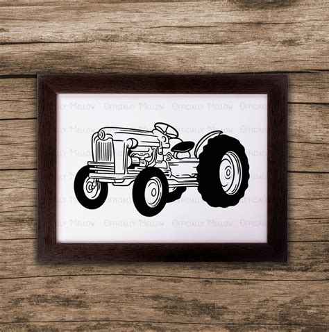 Farm Tractor Svg Tractor Clipart Farm Svg Old Tractor Svg Etsy