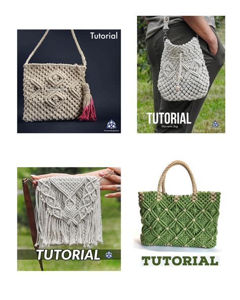 Macrame Bag Tutorial Macrame Bag Pattern Macrame Bag For Beginners