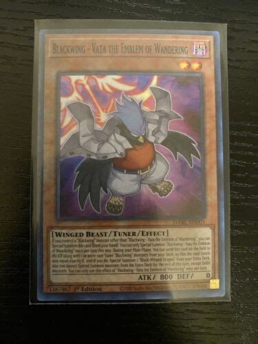 Yugioh Blackwing Vata The Emblem Of Wandering Dabl En St Ed Super