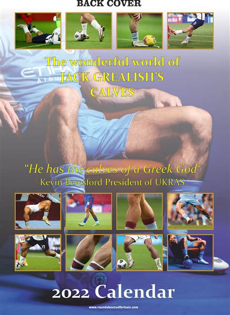 This Calendar Of Jack Grealish S Calves Could Be Perfect Christmas Gift