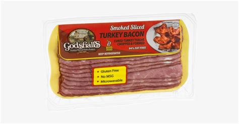 Turkey Bacon Png Graphic Freeuse Godshalls Turkey Bacon Smoked Sliced 12 Oz 600x600 Png