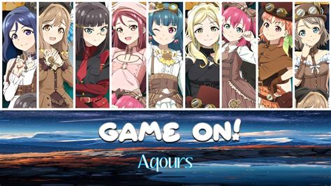 Full Game On Aqours Color Coded Lyrics Kan Rom Eng Youtube