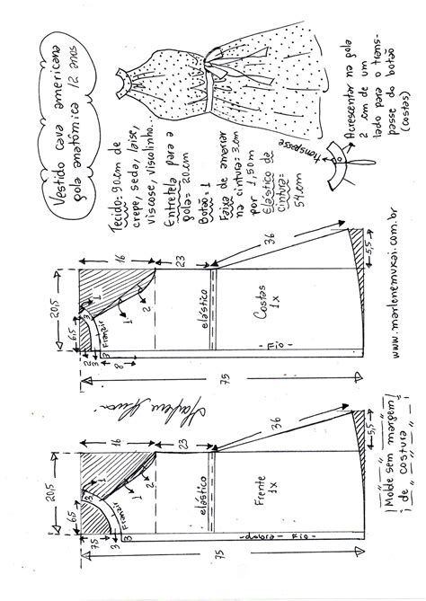 Vestido Evas Cava Americana El Stico Diy Marlene Mukai Molde