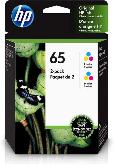 Hp 65 2 Ink Cartridges Works With Hp Deskjet 2600 Series 3700 Series Hp Envy 5000 Series