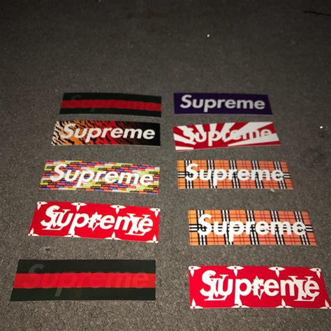 Custom Supreme Box Logo. Sticker Bomb Kit. 20 for... - Depop