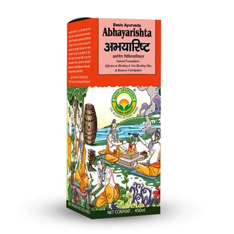 Basic Ayurveda Abhayarishta Ml For Constipation Management Piles