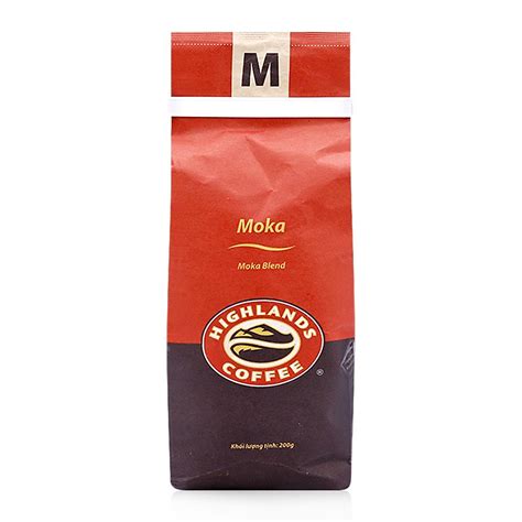 Cà Phê Rang Xay Moka Highlands Coffee 200g Cà Phê