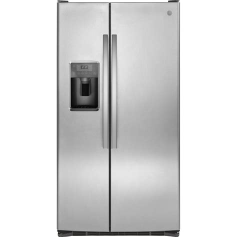 Shop Ge 254 Cu Ft Side By Side Refrigerator With Ice Maker Stainless