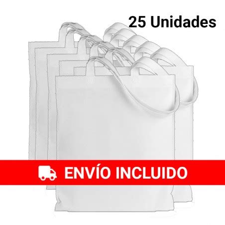 Bolsas Con Asa De Tela Blanca Regalos Online