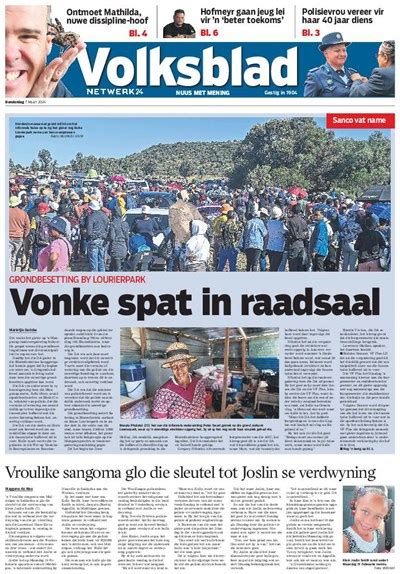 Volksblad Nuus Met Mening