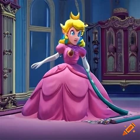 Link And Princess Peachs Ballgown In A Palace Dressing Room On Craiyon