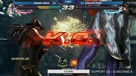 Tekken S Rkz Gaming Arsalan Daar Vs Junaid Jaida Youtube