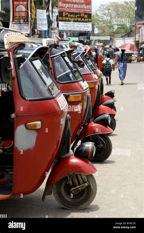 Tuk Tuks In Sri Lanka Stock Photo Alamy