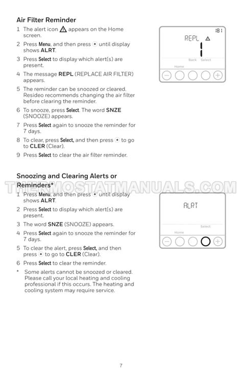 Honeywell Th4110u2005 Thermostat User Guide