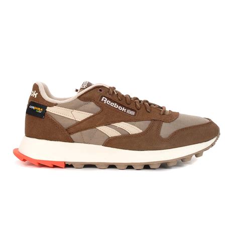 Reebok Mens Classic Leather Cordura Whitetaupebrown Sneakers Gy9753