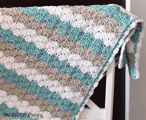 Shell Stitch Baby Blanket - Free Pattern