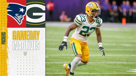 CB Jaire Alexander out Sunday vs. New England | Packers-Patriots Inactives