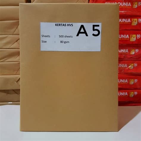 Jual KERTAS HVS A5 80 Gr Shopee Indonesia