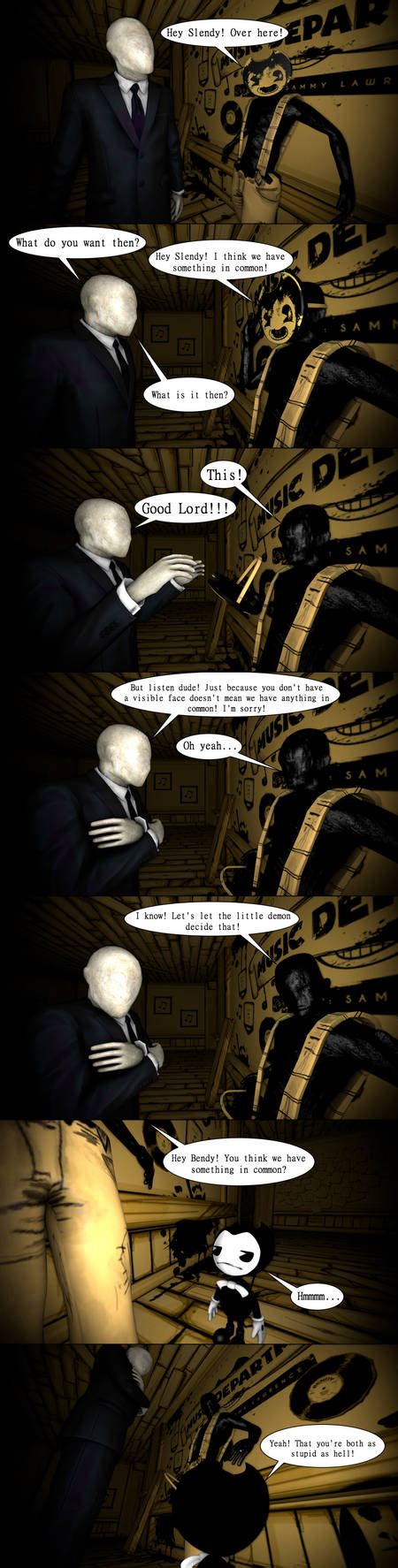 Sammy And Slendy Batimcreepypasta Comic By Darkdragondeception On Deviantart