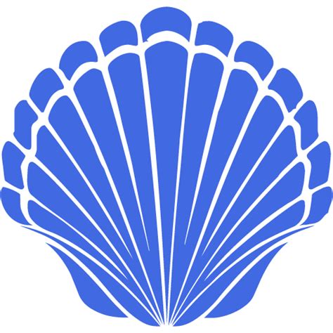 Royal Blue Seashell 2 Icon Free Royal Blue Seashell Icons