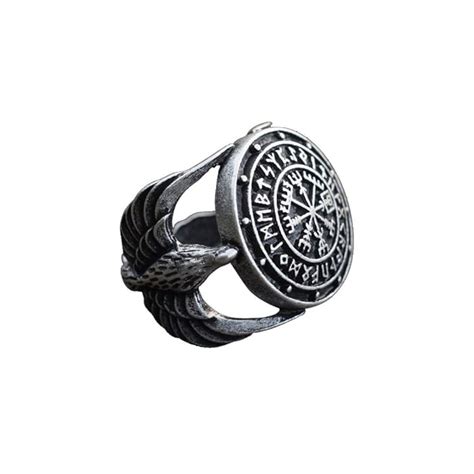 Buy Vegvisir Ring Triskele Ring Norse Viking Ring Magic Compass Viking