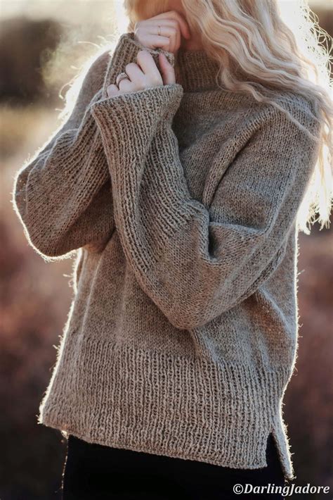 Chunky Sweater Knitting Pattern Darling Jadore The Comfort Sweater