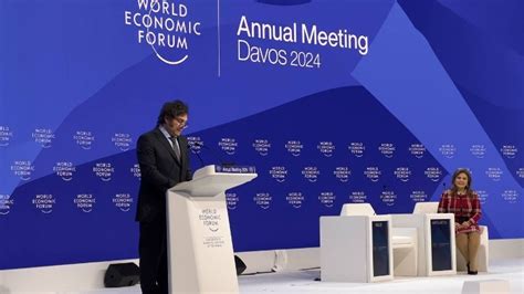 Javier Milei En El Foro Económico Mundial De Davos Occidente Está En Peligro Crónica