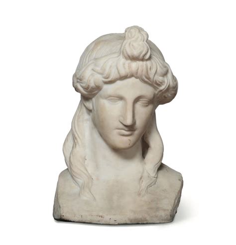 Sold Price Testa In Marmo Bianco Antinoo Scultore Neoclassico Del