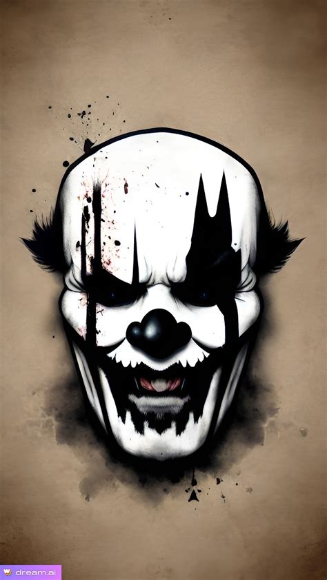 Evil Clown Face Anarchy By Caveman562 On Deviantart