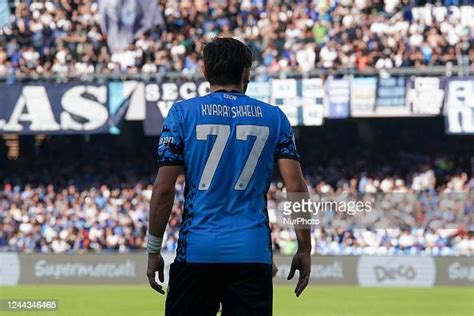 Khvicha Kvaratskhelia of SSC Napoli looks on during the Serie A match... News Photo - Getty Images