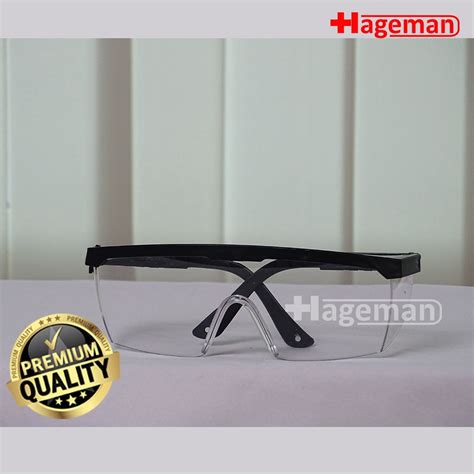 Jual Kacamata Safety Bening Frame Hitam Shopee Indonesia