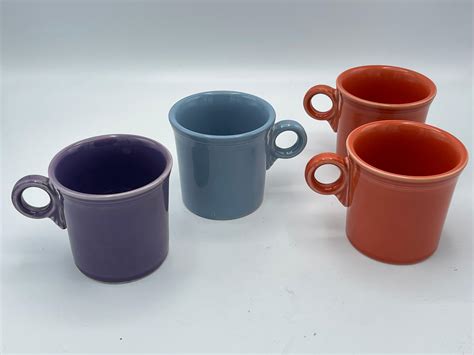 Lot - Lot of 4 Assorted Fiesta Mugs