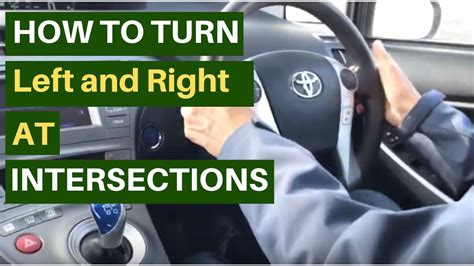 How To Turn Left And Right At Intersections Intersection Rules In