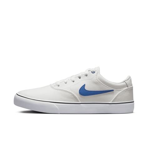 Nike Unisex Sb Chron Canvas Skate Shoes In White Modesens