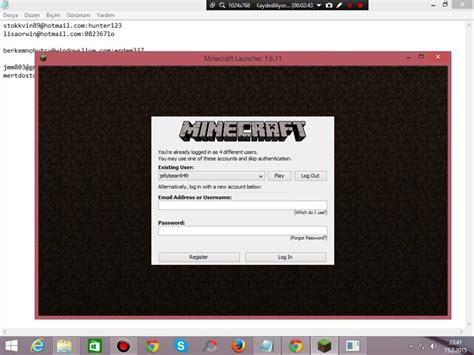 Minecraft Bedava Premium Hesaplar B L M Youtube