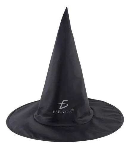 Sombrero Disfraz Bruja Negro Accesorio Halloween