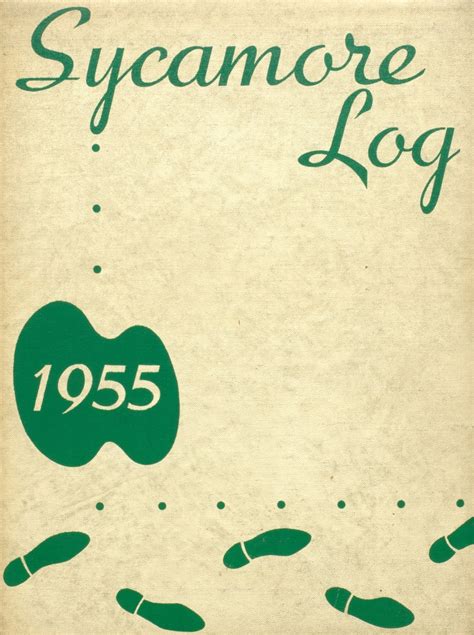 1955 yearbook from Sycamore High School from Cincinnati, Ohio for sale