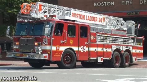 Ladder truck 24 Boston Fire Department | Doovi