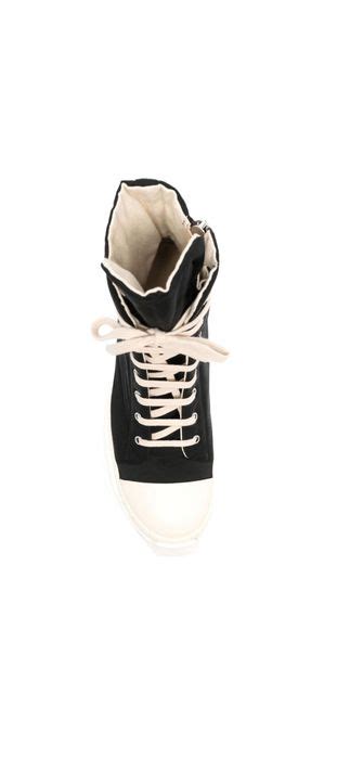 Rick Owens Drkshdw Rick Owens Abstract High Top Sneakers Grailed